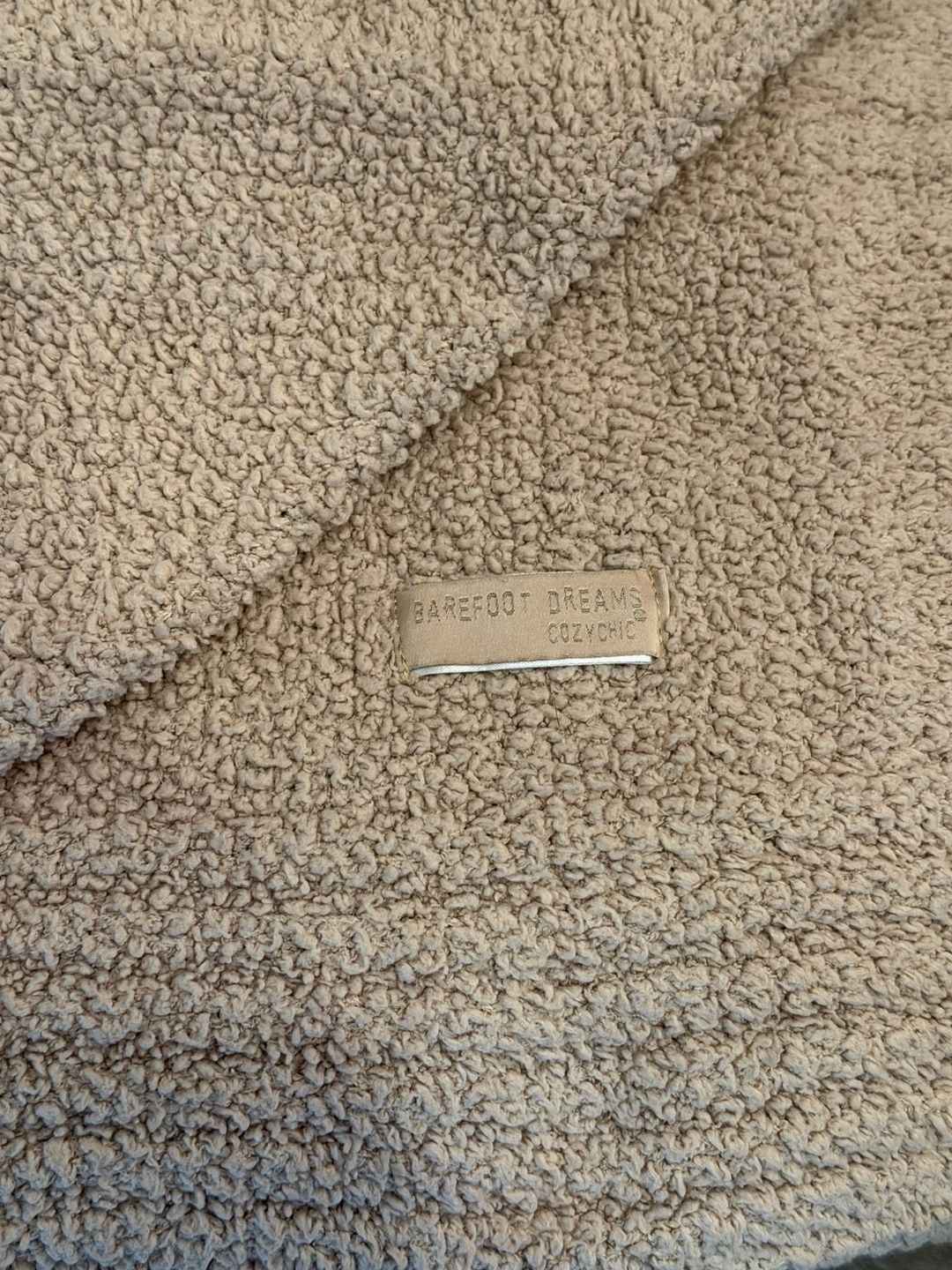 Barefoot Dreams CozyChic Throw Blanket Taupe 2