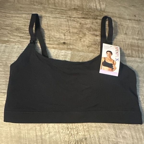 Joyspun Nursing Bralette Size XL Black Soot Removable Pads