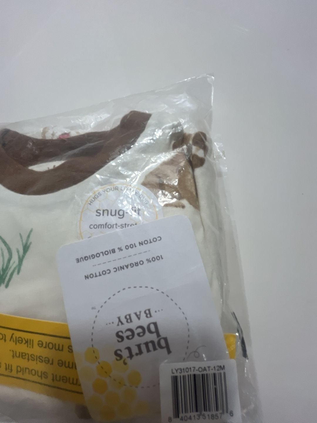 Burt's Bees Baby sleep and play Size 12M Organic Cotton Puppy Print 8
