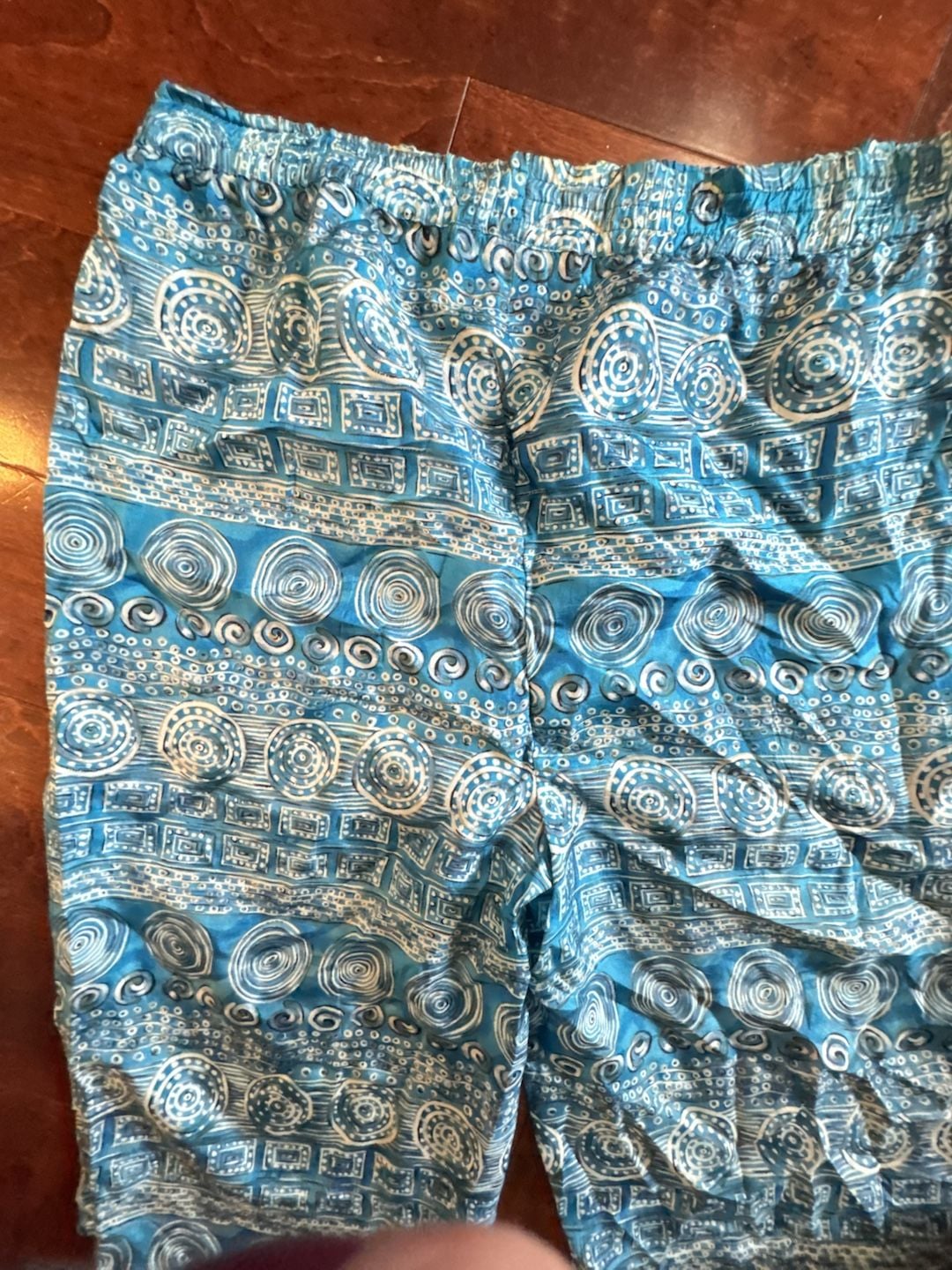 Carole Little 100% silk loose capri boho 3