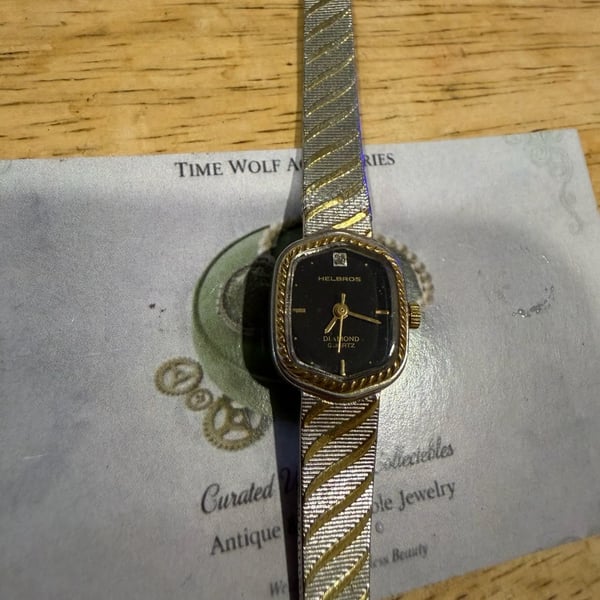 Helbros Diamond Quartz Ladies Two-Tone Watch