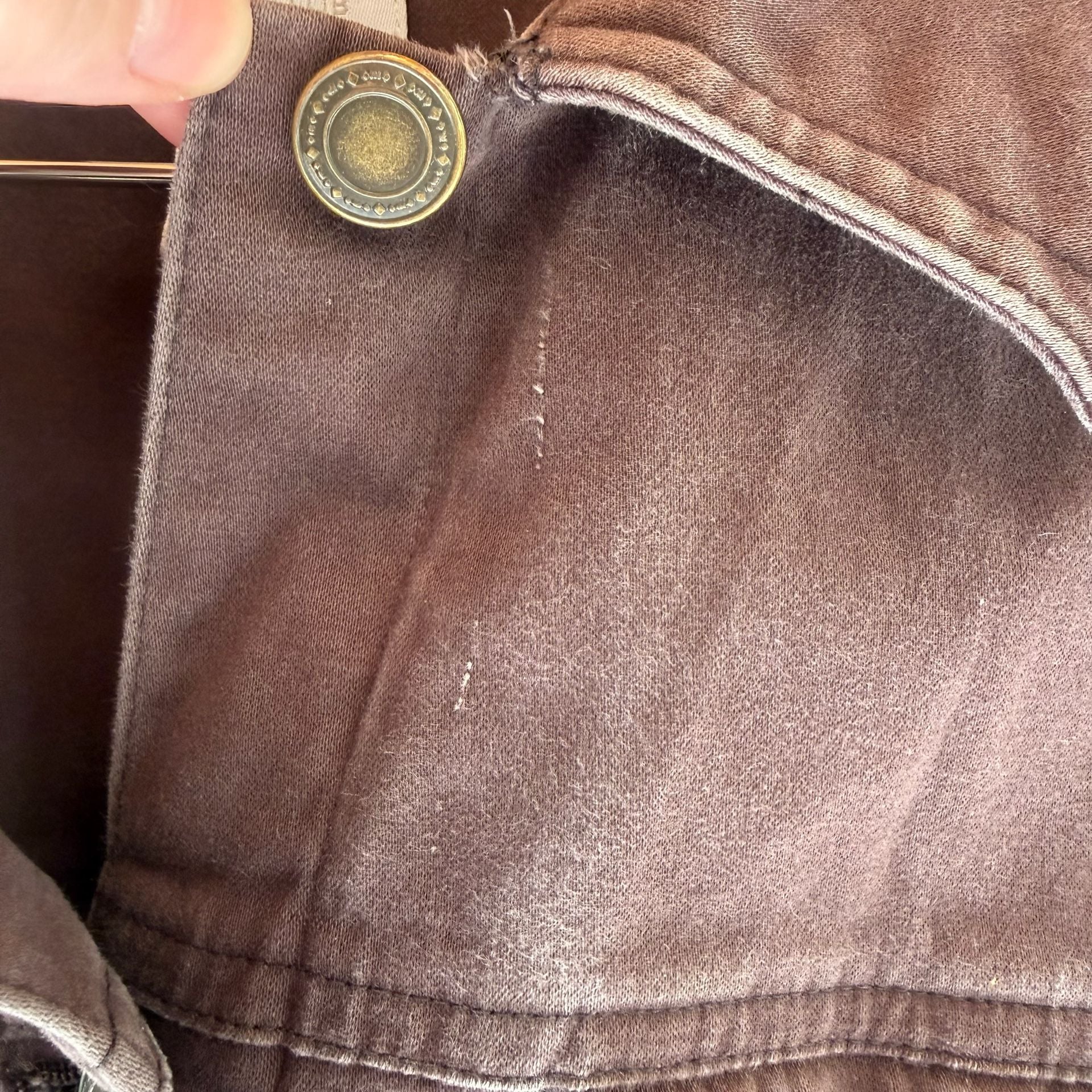 Charter Club Woman Jacket Size 1X Brown Denim 8