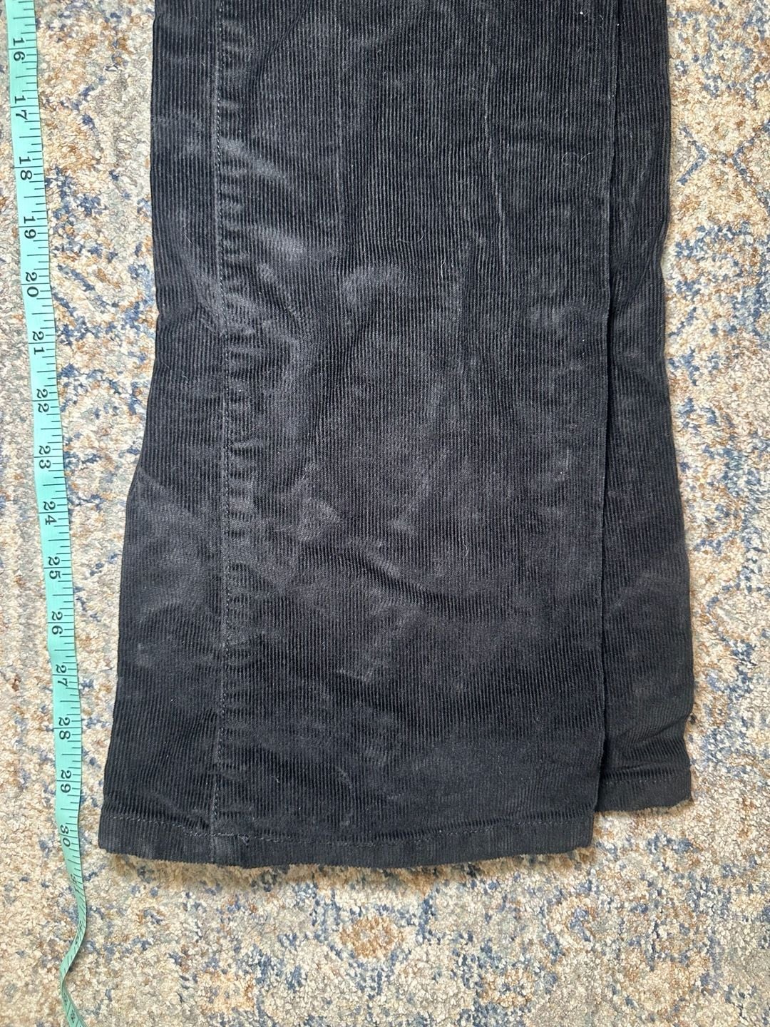 St. John's Bay Secretly Slender Boot Cut Corduroy Pants Size 12 Black 6