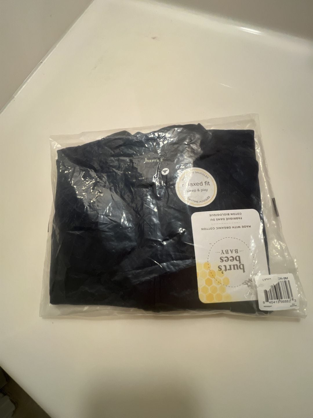 Burt's Bees sleep/play 6-9 months Organic Cotton Black 1