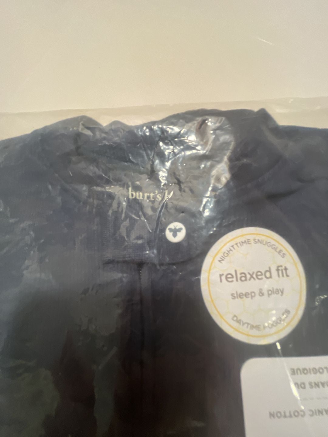 Burt's Bees sleep/play 6-9 months Organic Cotton Black 3