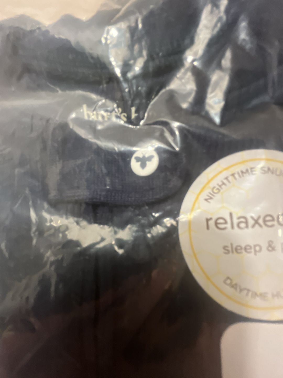 Burt's Bees sleep/play 6-9 months Organic Cotton Black 6