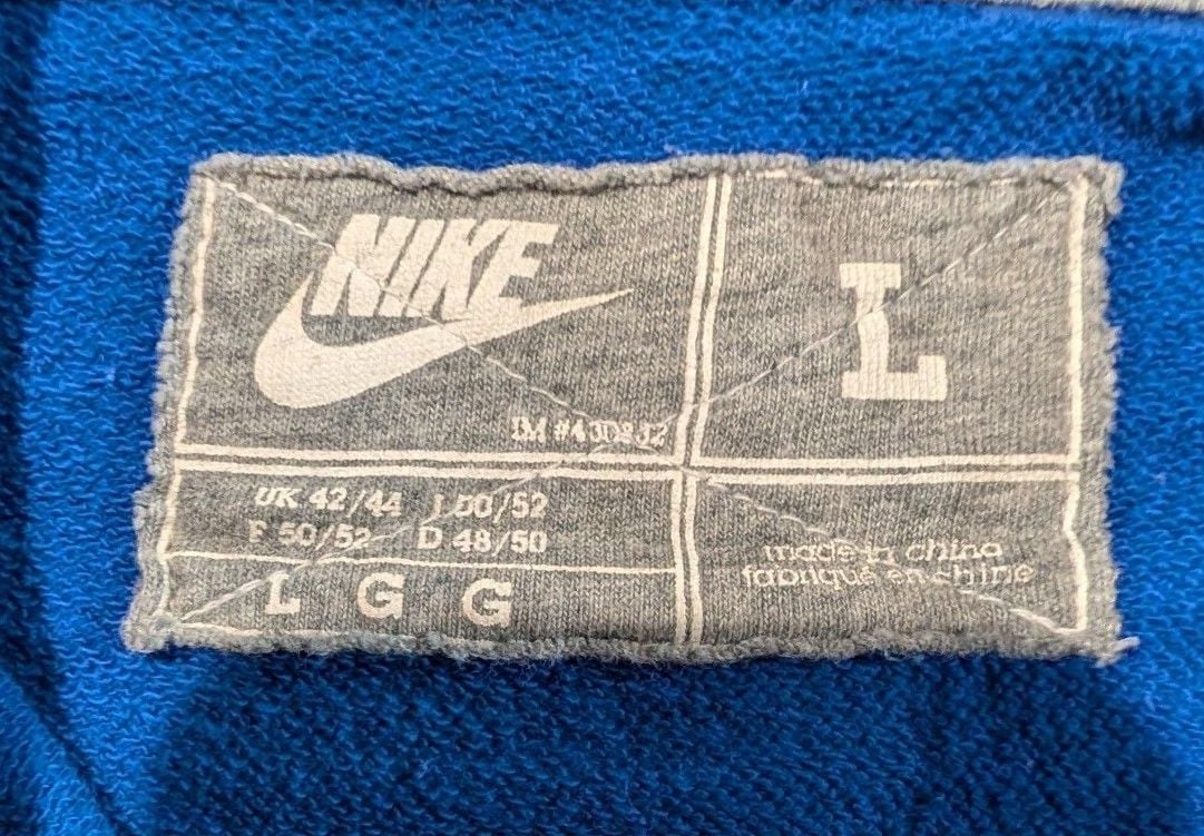 Women's Nike Gators Zip Up Hoodie Size L Blue All Over Print Sweatshirt 4