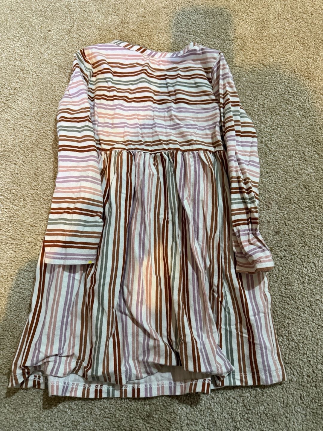 Wonder Nation Striped Long Sleeve Dress Size 4T 4