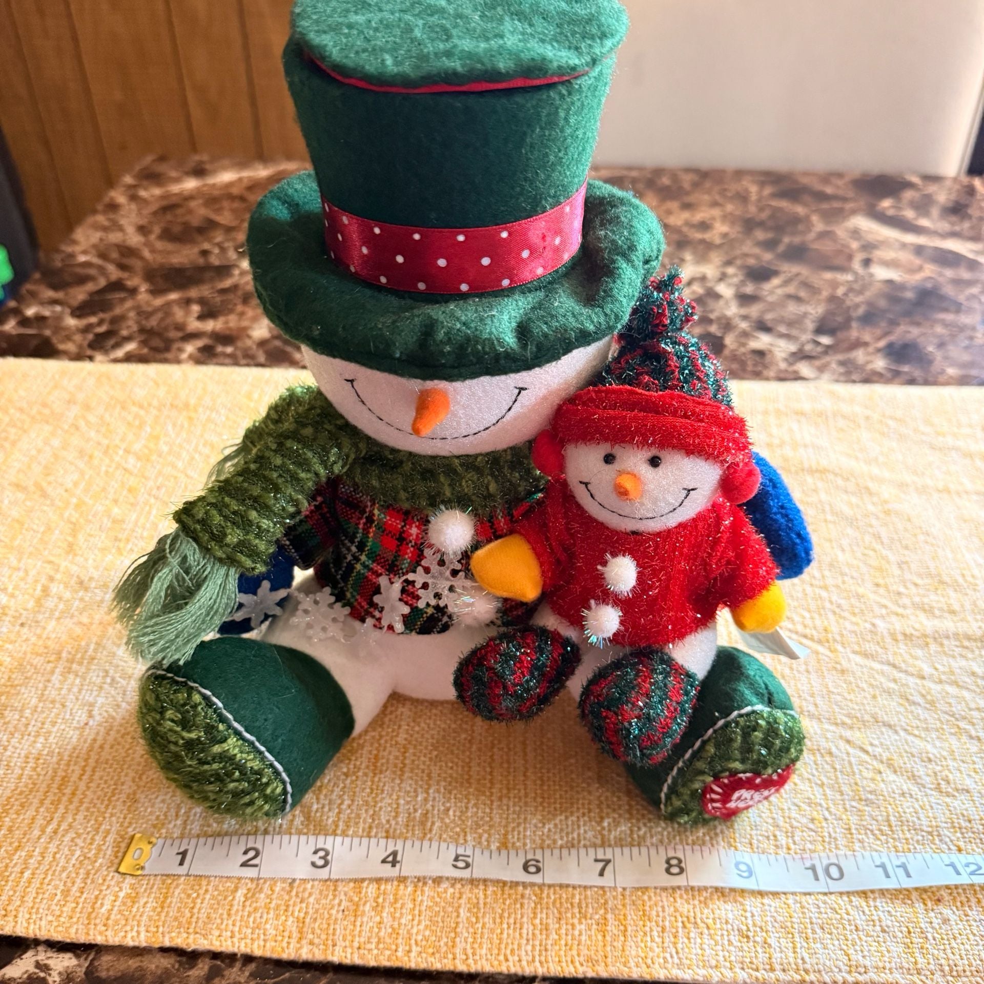 Avon Plush Snowman Surprise Musical Animated Holiday Decor 9