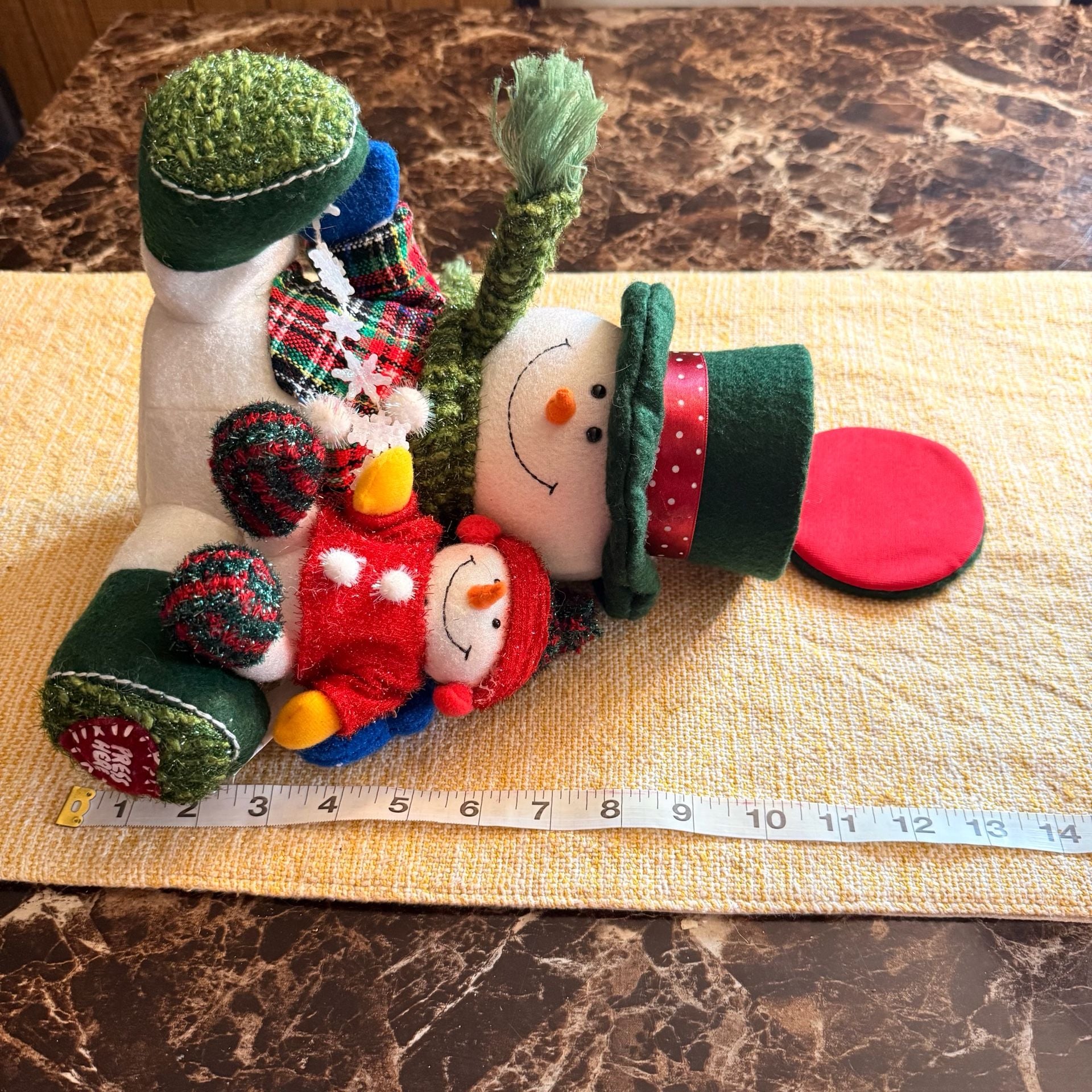 Avon Plush Snowman Surprise Musical Animated Holiday Decor 10