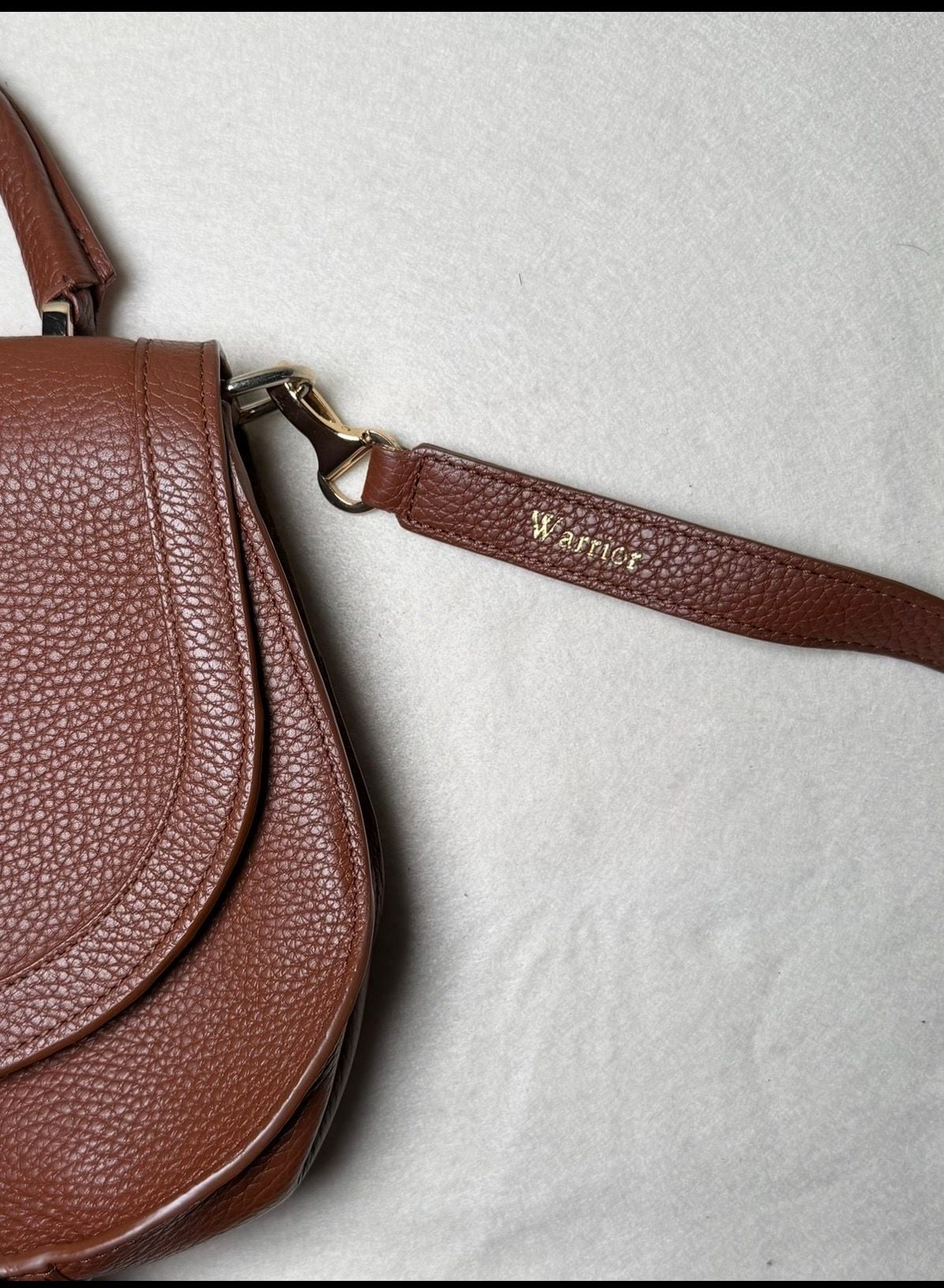 DeMellier Brown Leather Tassel Saddle Bag 8