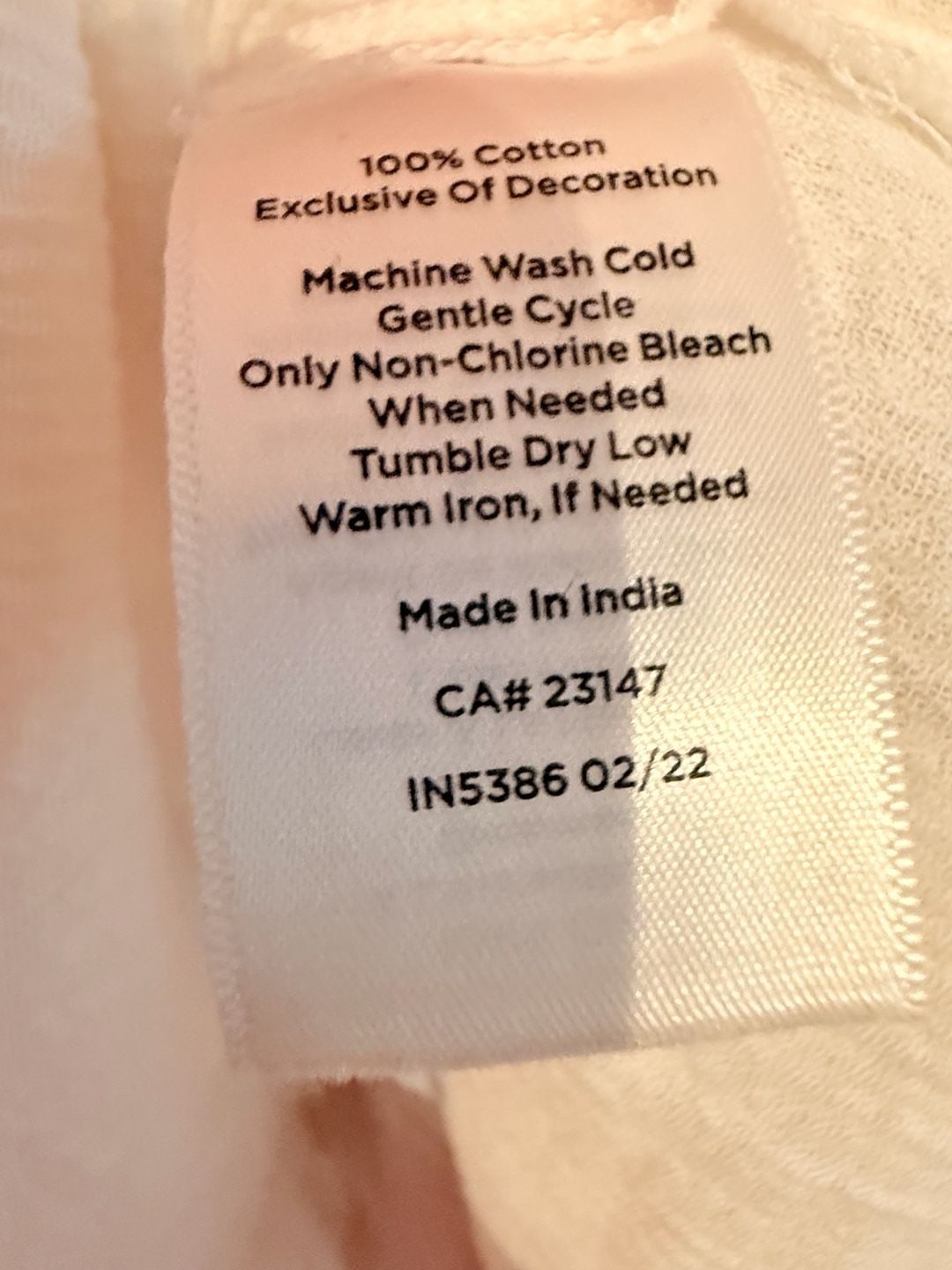 Talbots Crinkle Gauze Embroidered Top Size MP White Blue V-Neck 8