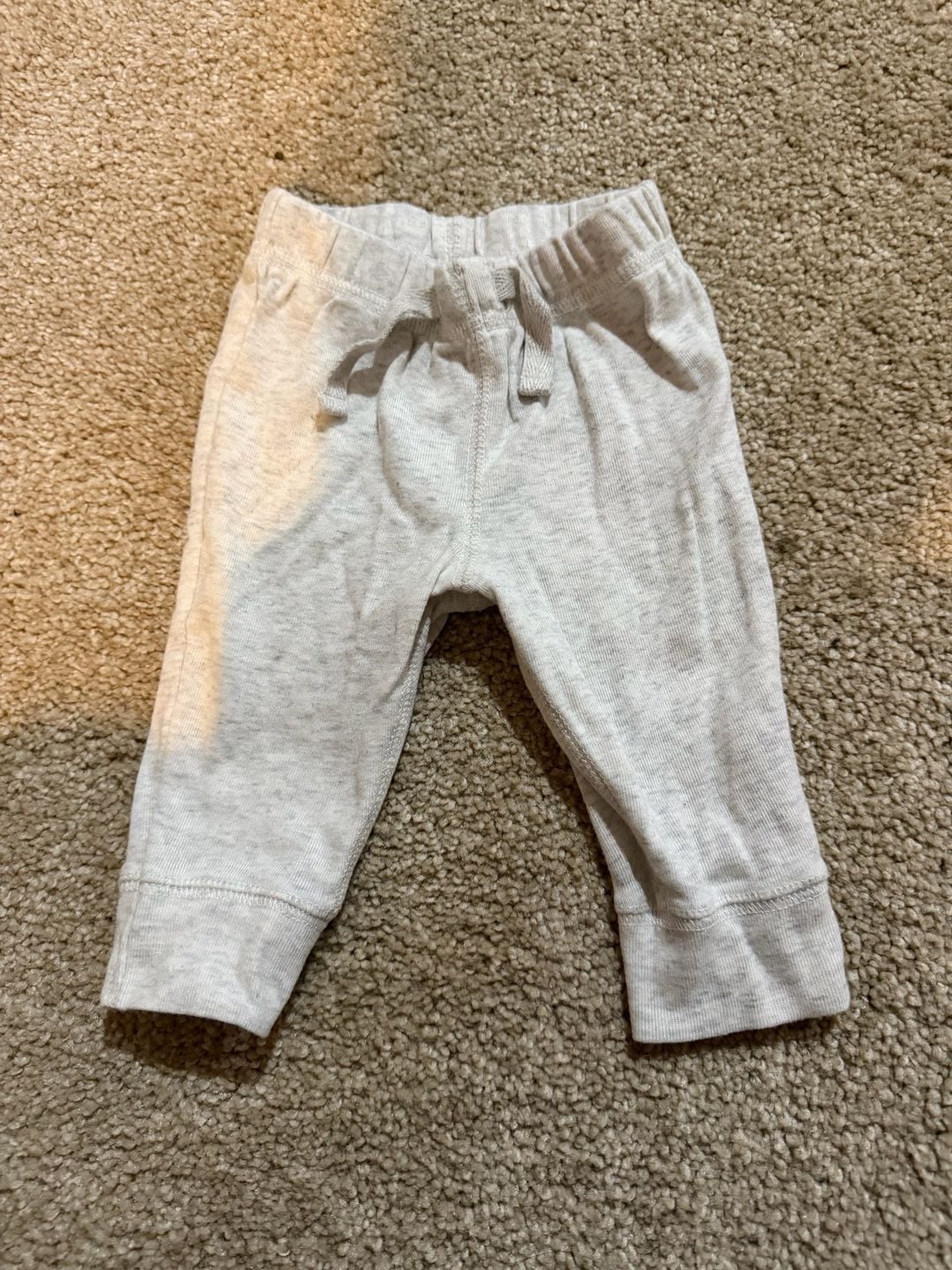 Carter's Pull On Jogger Pants Size 3M Gray Heather Cotton 2