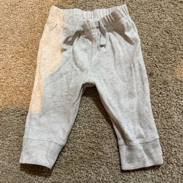 Carter's Pull On Jogger Pants Size 3M Gray Heather Cotton