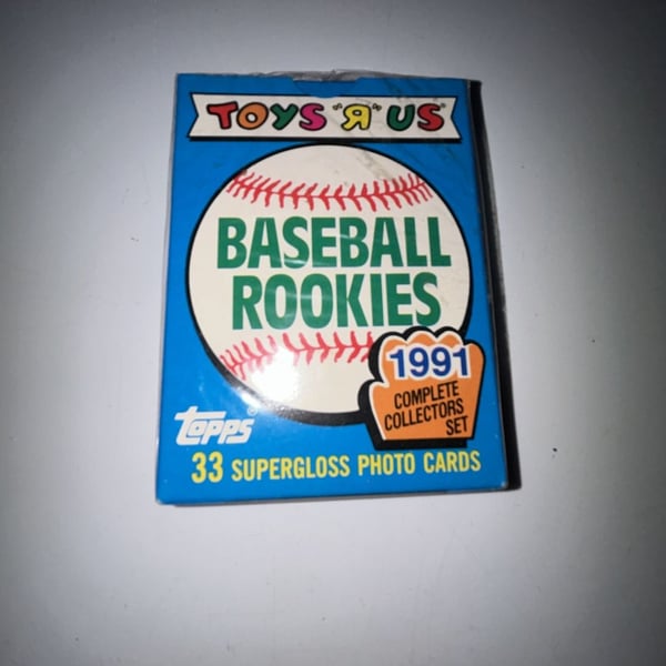 1991 Topps Toys R Us Baseball Rookies 33 Supergloss Photo Cards Sealed Set