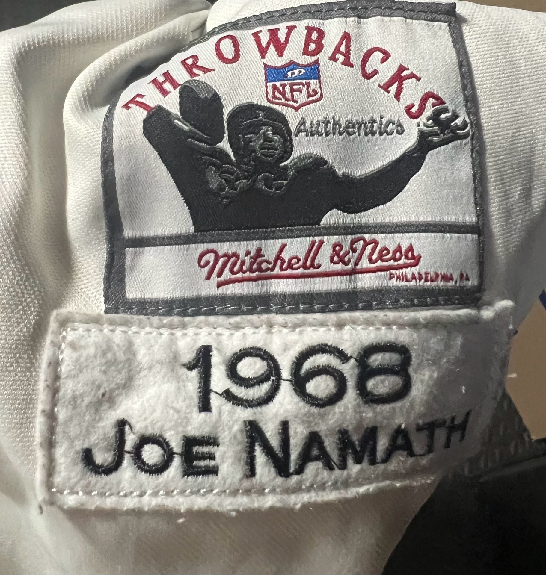 Mitchell & Ness Joe Namath 1968 New York Jets Jersey XL White 5