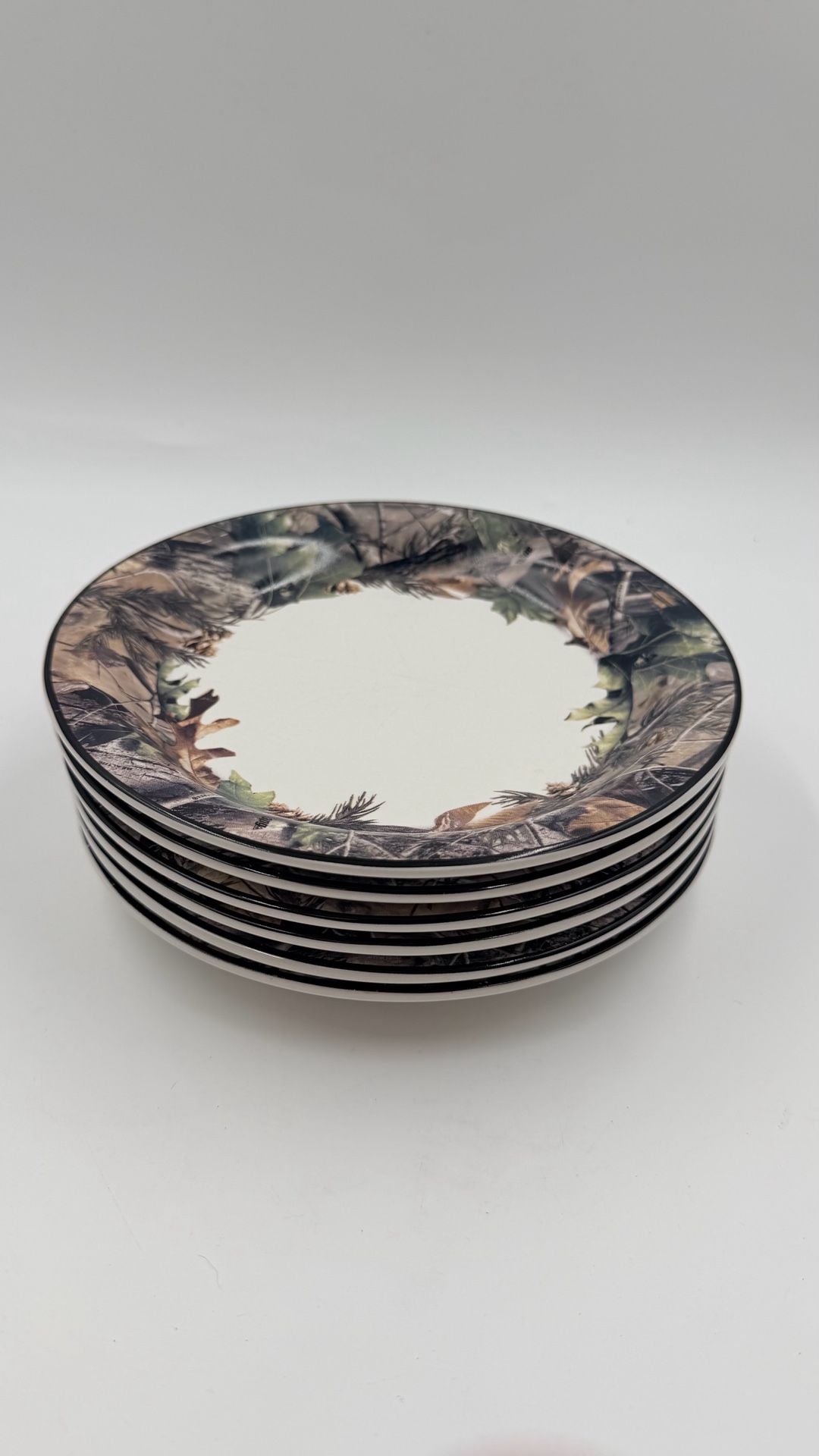 Set of 6 Bass Pro Shops Realtree APG Salad Plate 7.75 Camo Camouflage 1