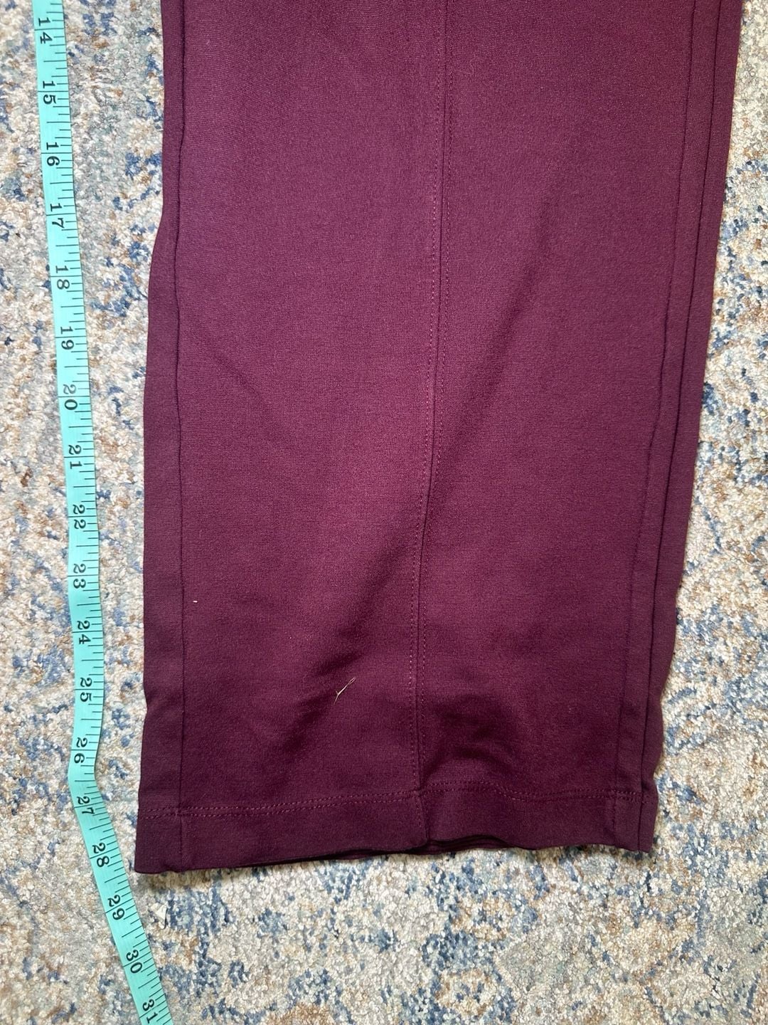Cato Hi-Rise Pants Size 18/20W Burgundy Casual Stretch Pockets 5