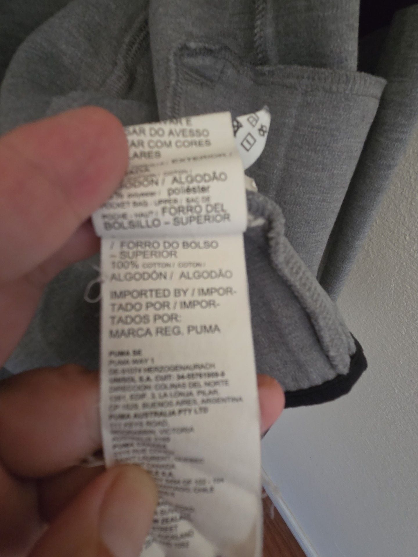 Puma BMW M Motorsport Hoodie Size M Gray Full Zip Jacket 7