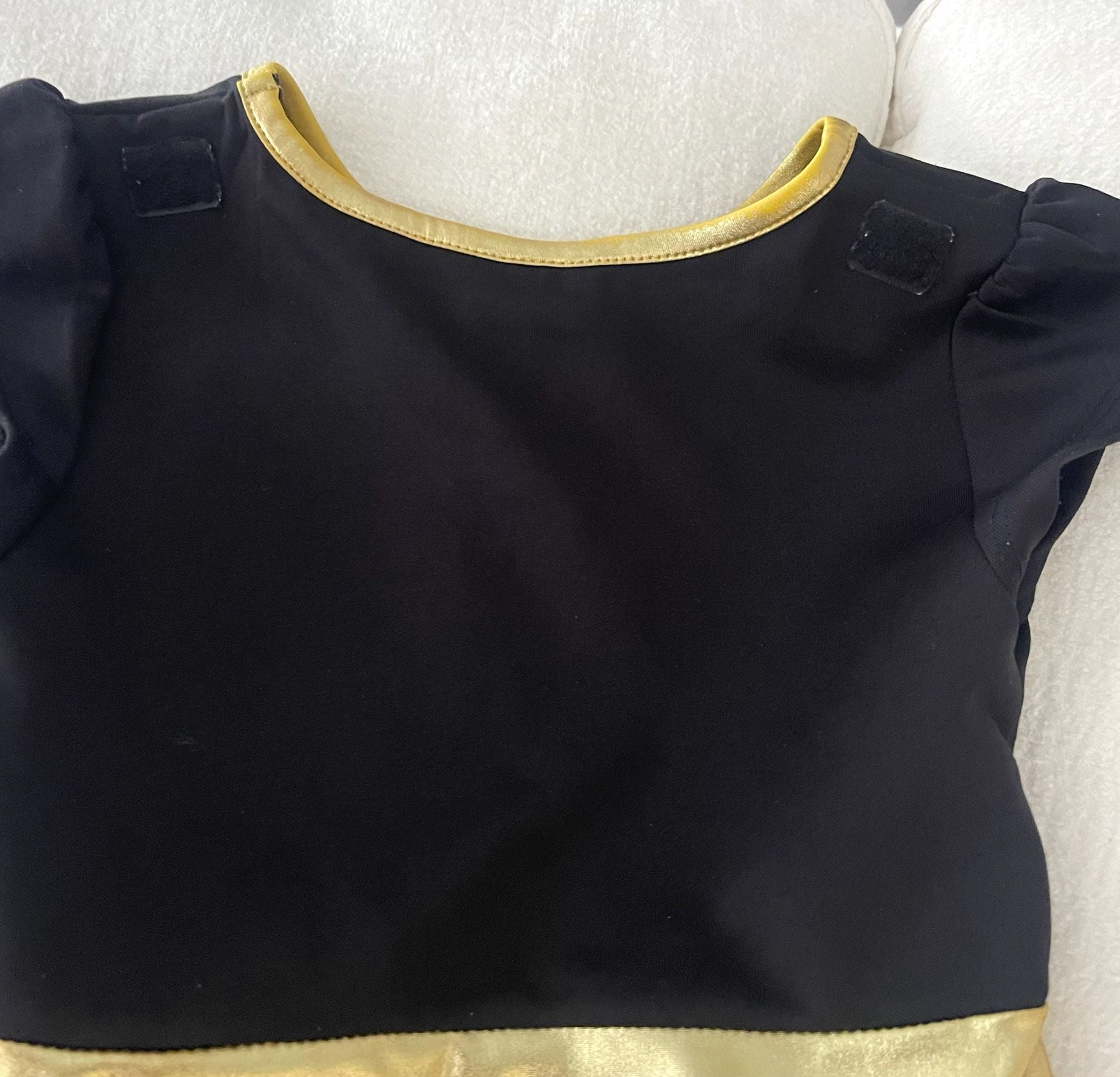DC Comics Batgirl Costume Dress Size Small Black Gold Glitter 2