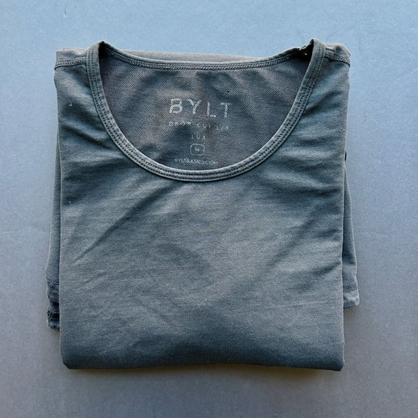 Bylt Drop Cut Lux Long Sleeve Shirt Size M Black