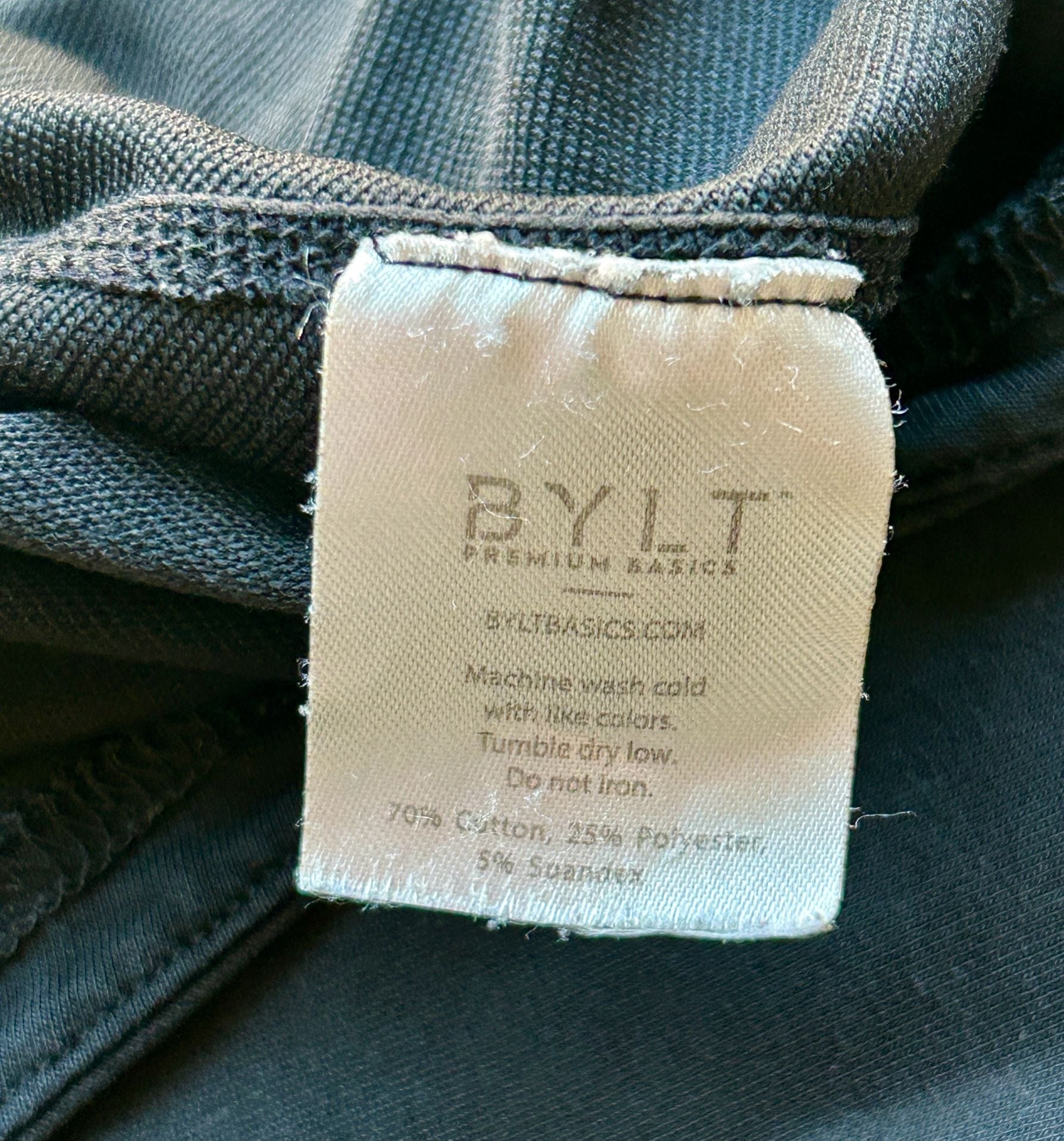 Bylt Drop Cut Lux Long Sleeve Shirt Size M Black 12