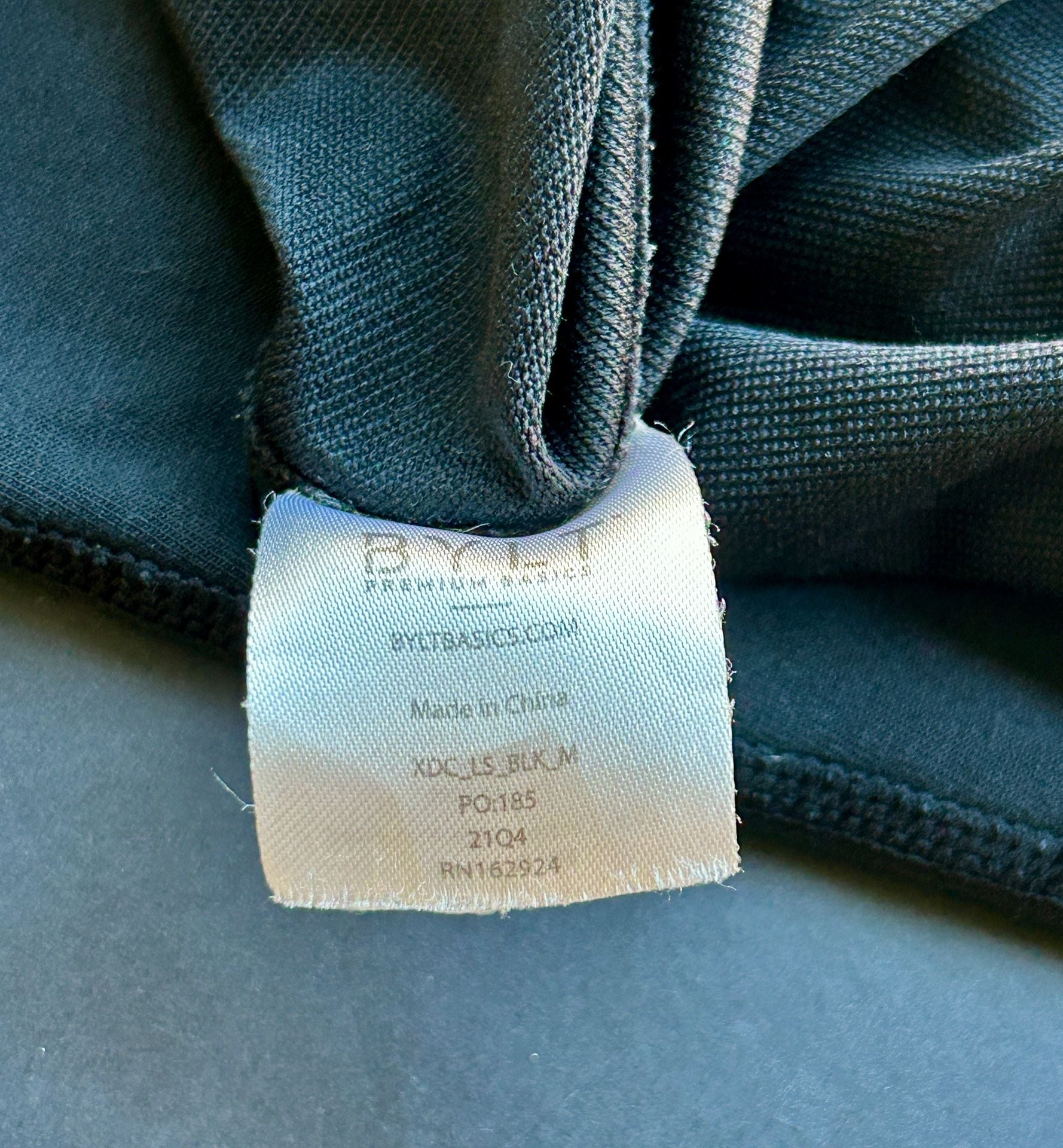 Bylt Drop Cut Lux Long Sleeve Shirt Size M Black 13