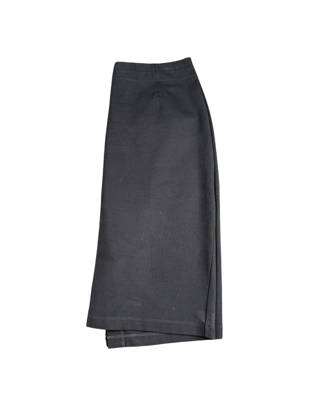 Eileen Fisher Pencil Skirt Size M Black Knit Midi Career Work JS-41 4