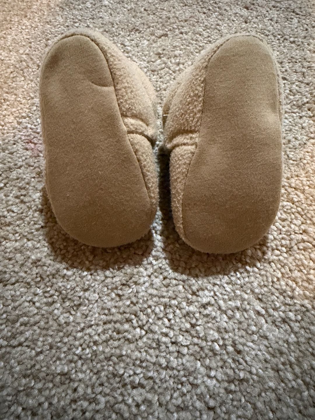 Lullaby Lane Fleece Baby Booties Size 3 (6-9M) Tan 5