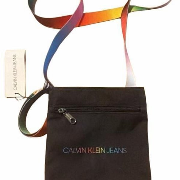 Calvin Klein Jeans Micro Flatpack Pride Crossbody Bag Black