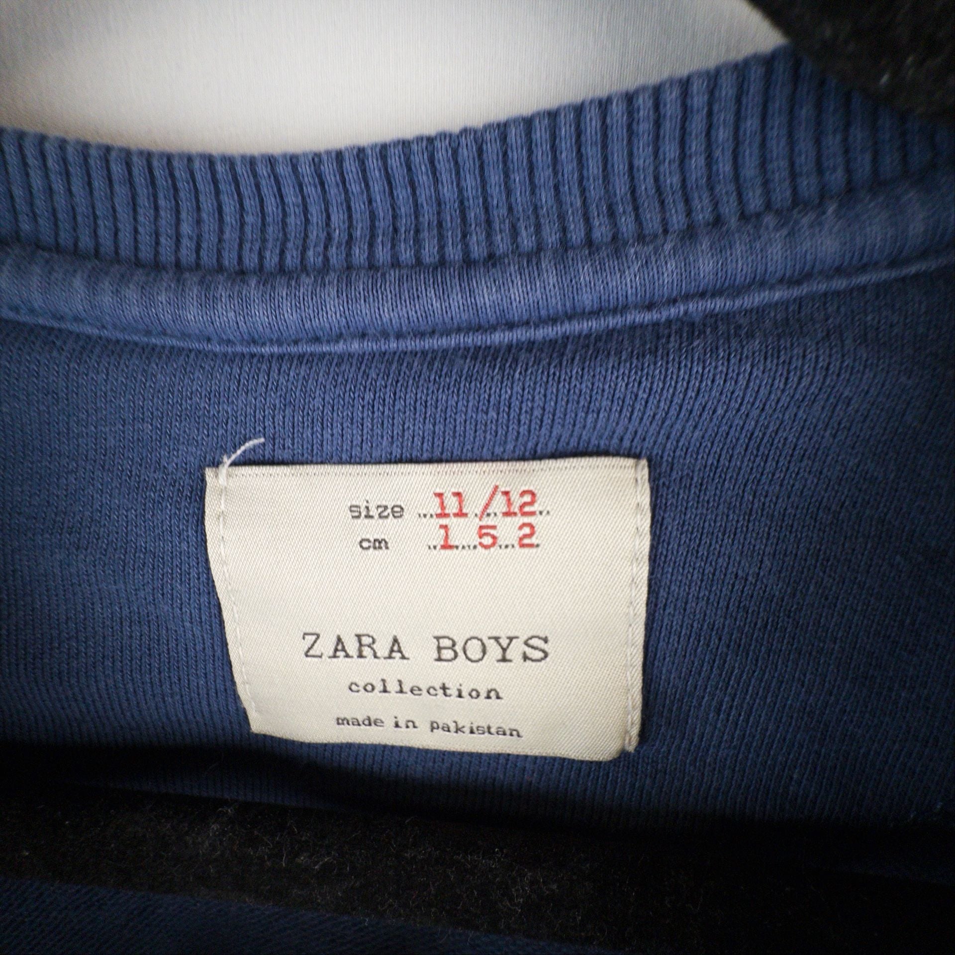 Zara Boys Sweatshirt Size 11/12 Blue Leopard Graphic Crewneck Pullover 4