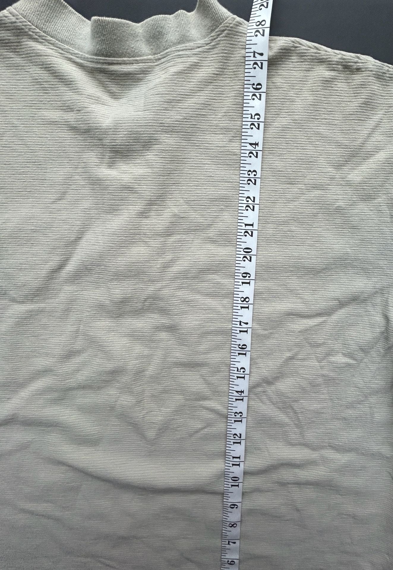Oneita Hawaii Henley Shirt Size XL Off White Embroidered 9