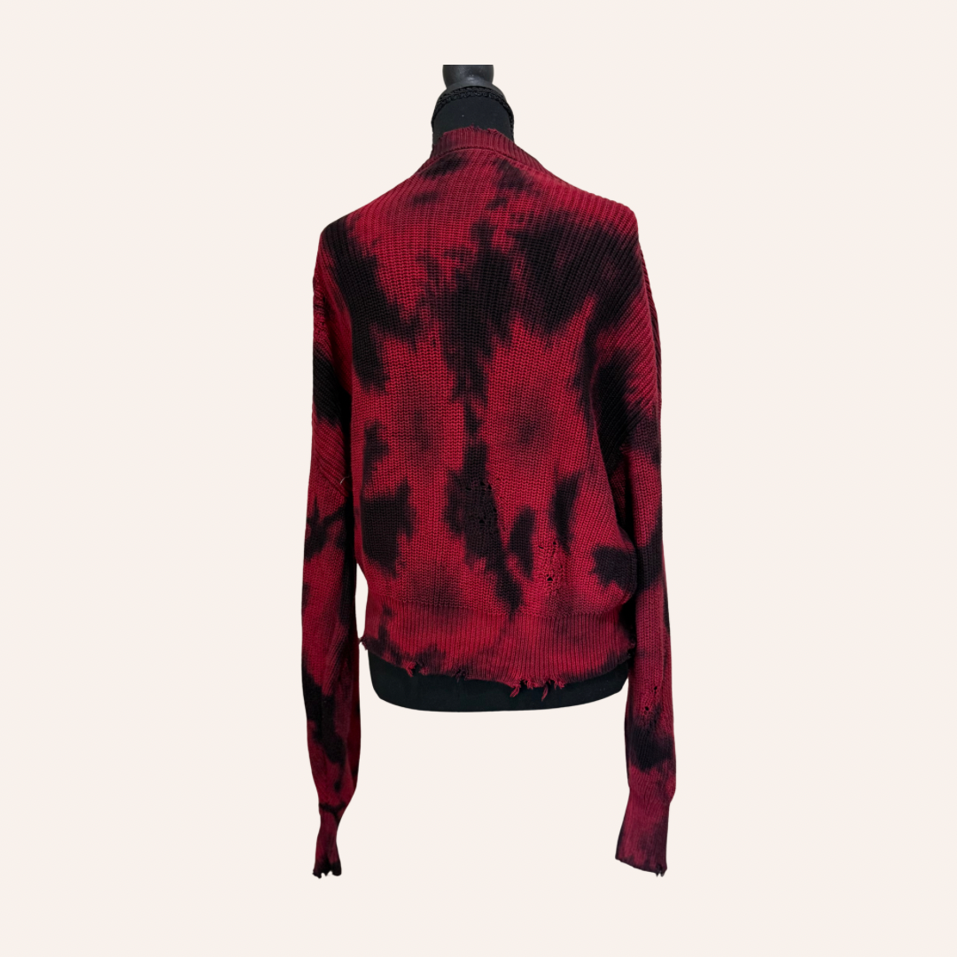halloween freddy krueger zombie distressed sweater size large 4