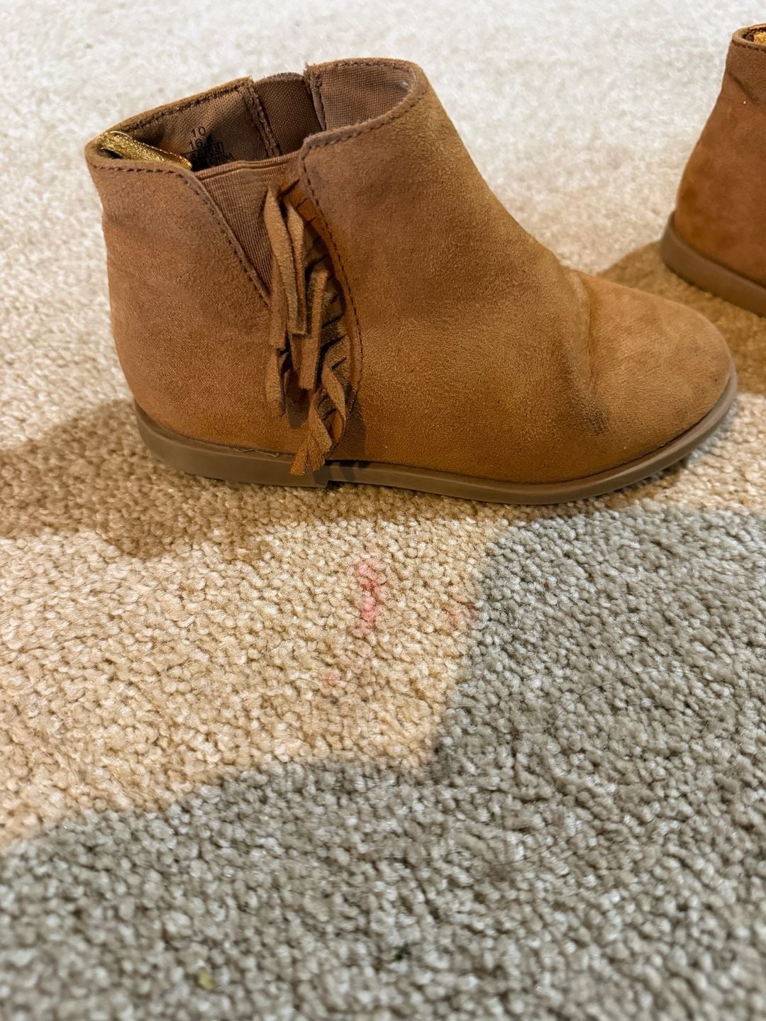 Old Navy Fringe Ankle Boots Size 10 Brown Toddler Girls 6