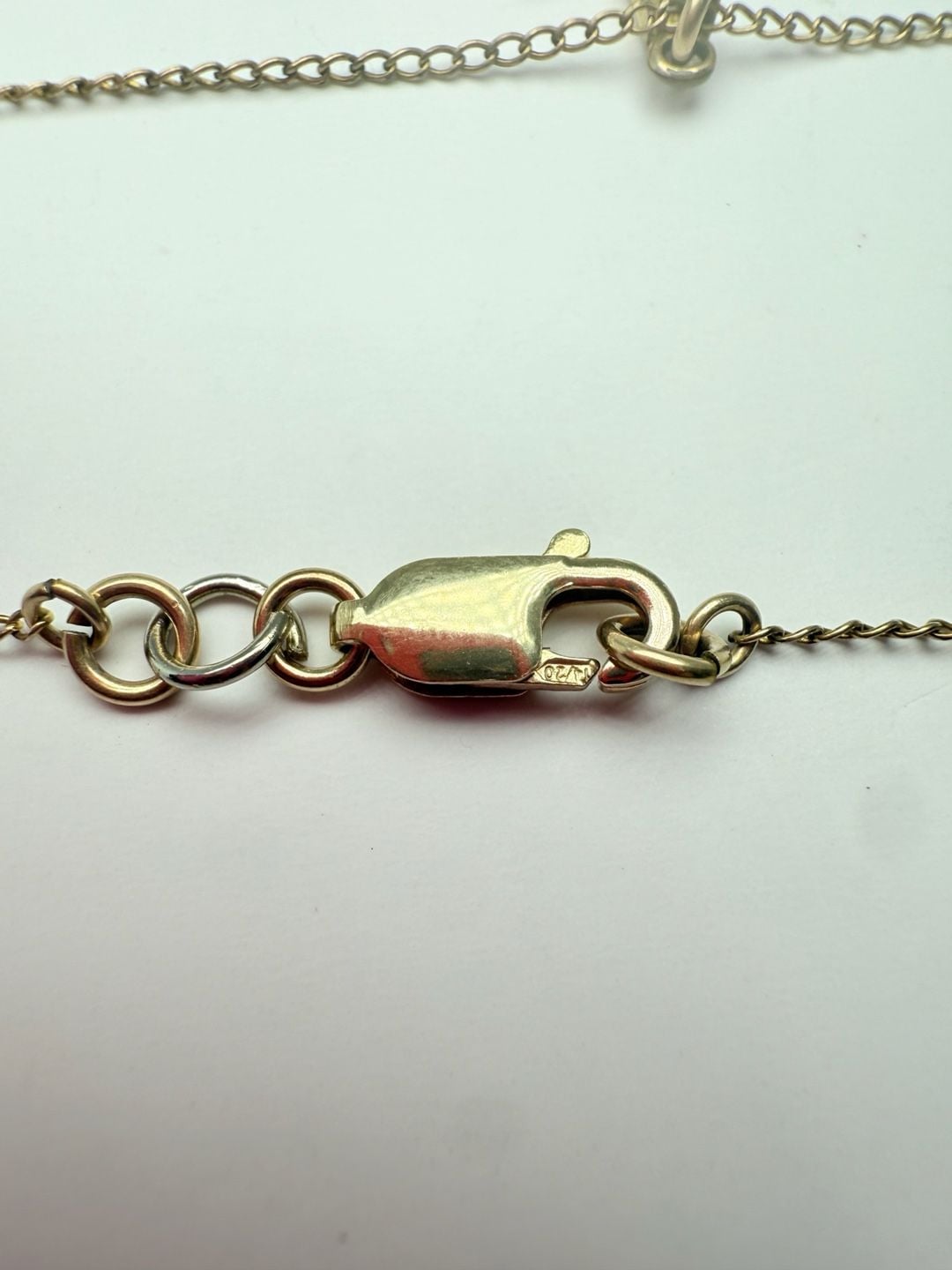 Vintage 14k Gold Filled Etched Cross Pendant Necklace 6