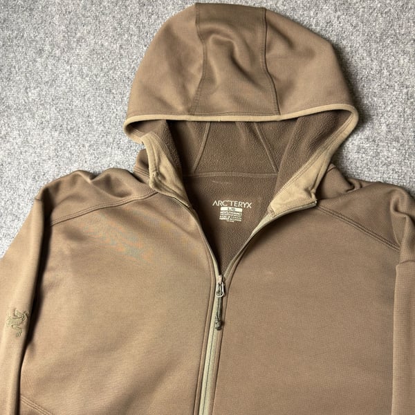 Arc'teryx Polartec Fleece Full Zip Size L Brown 