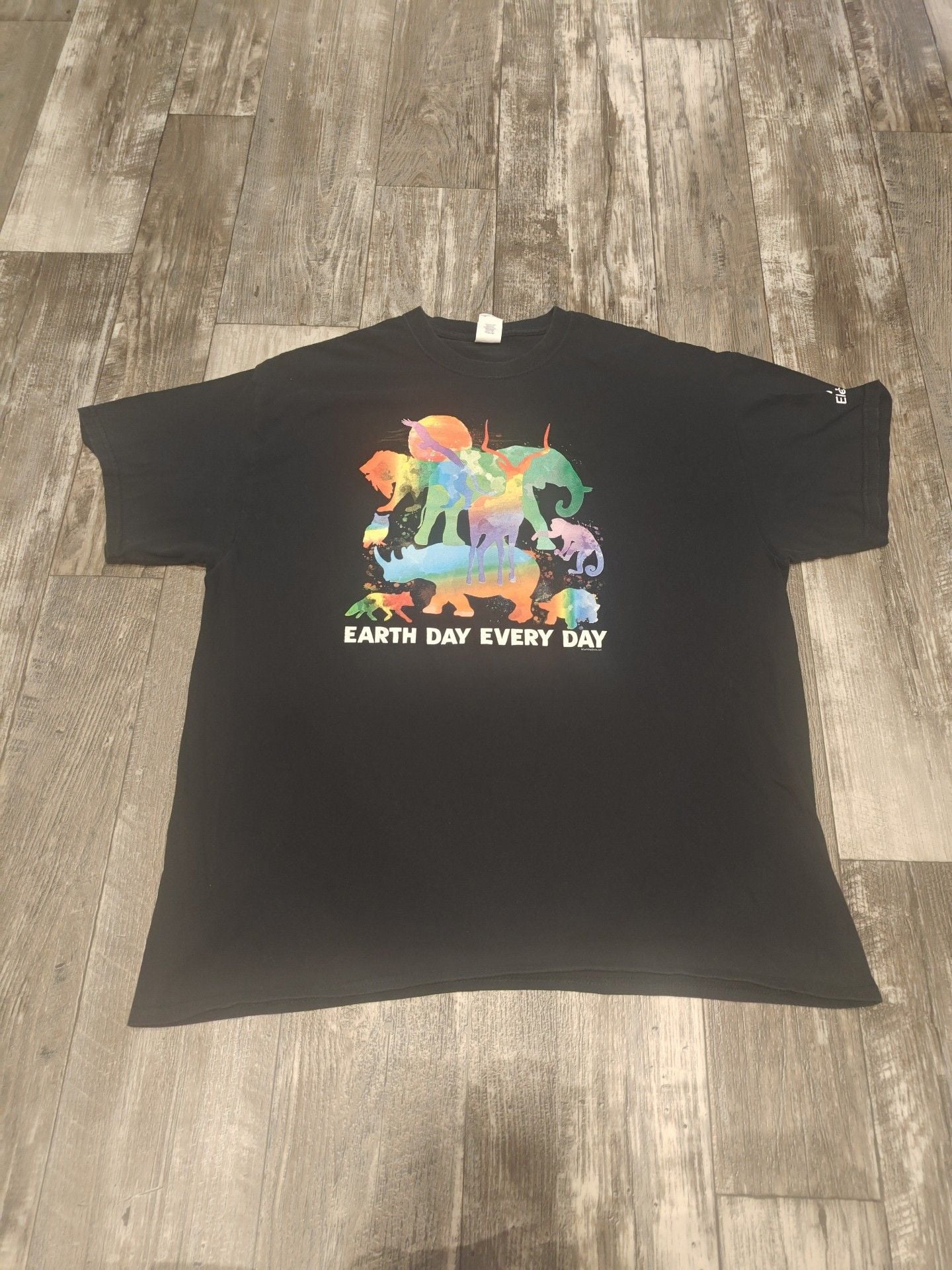 Gildan Earth Day Every Day T-Shirt Size XL Black Moulton Elementary 2