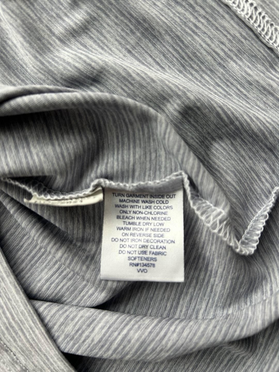 Vineyard Vines Performance Polo Size S Gray Striped 9