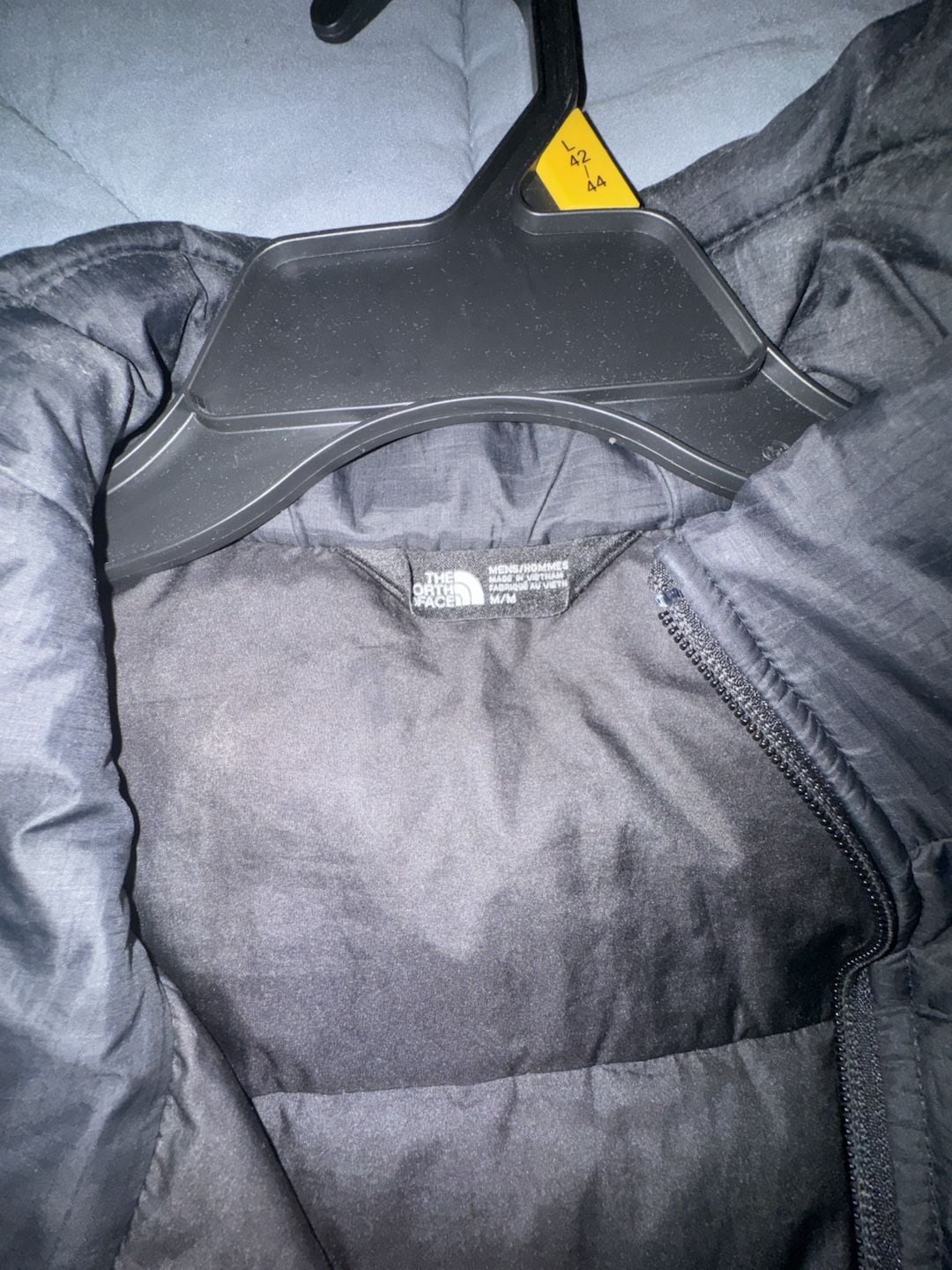 The North Face Puffer Jacket Size M Black Down Full Zip 4