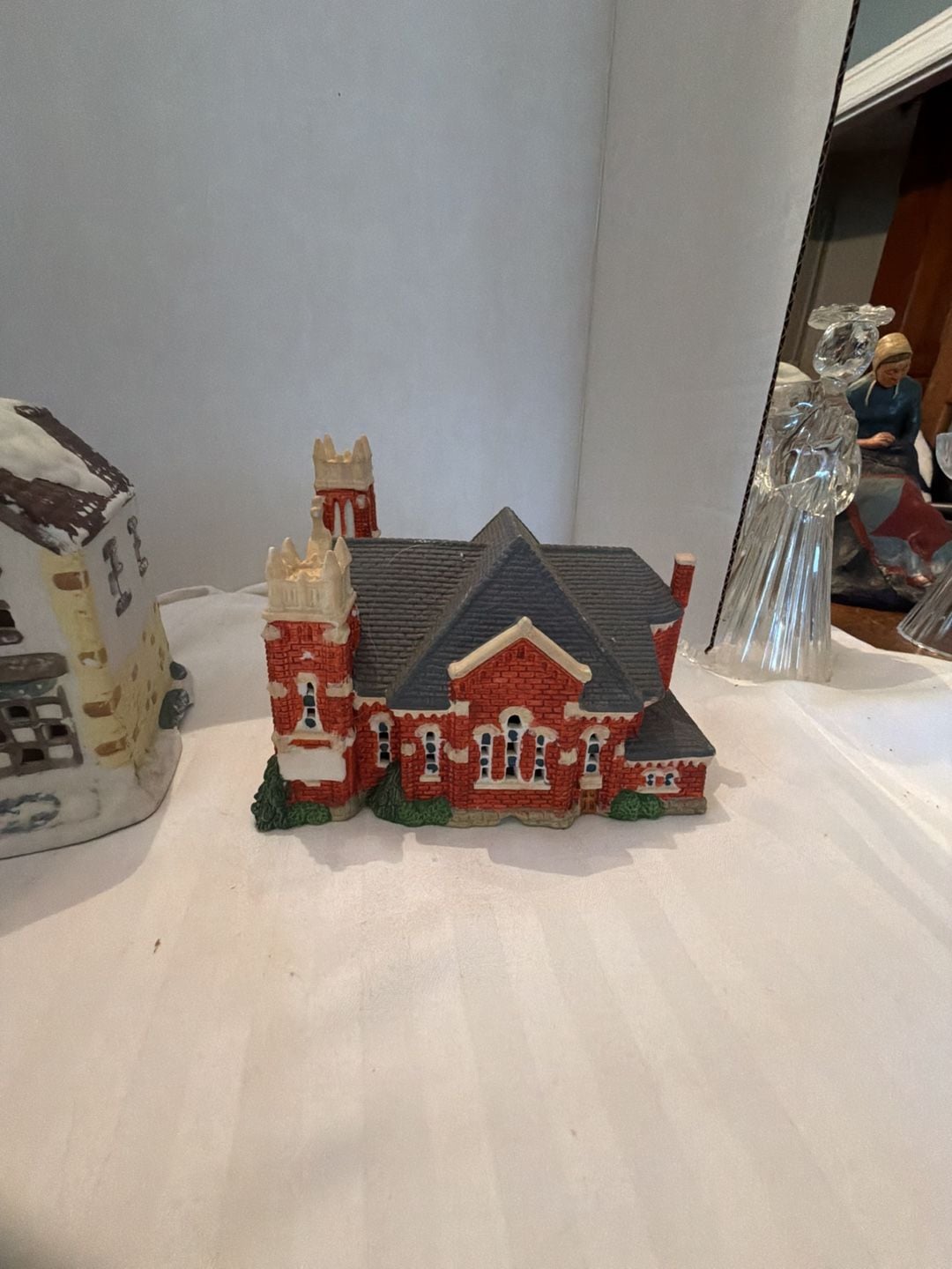 Summit Collection Ceramic Christmas Village Grocery And Church 3