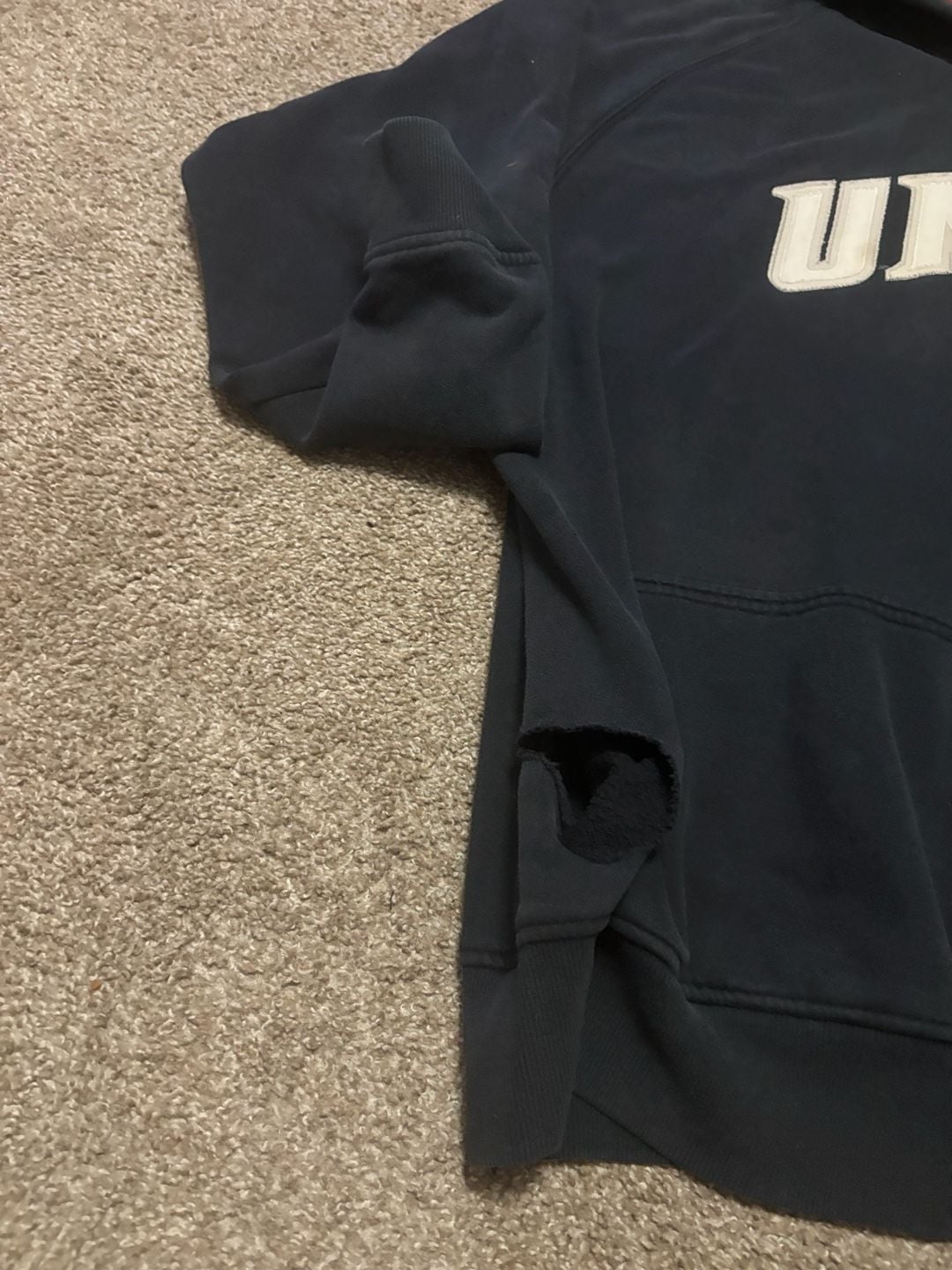 Early 2000s Nike Team High Quality UNLV Quarter Zip Hoodie Size XL Black College Apparel 6