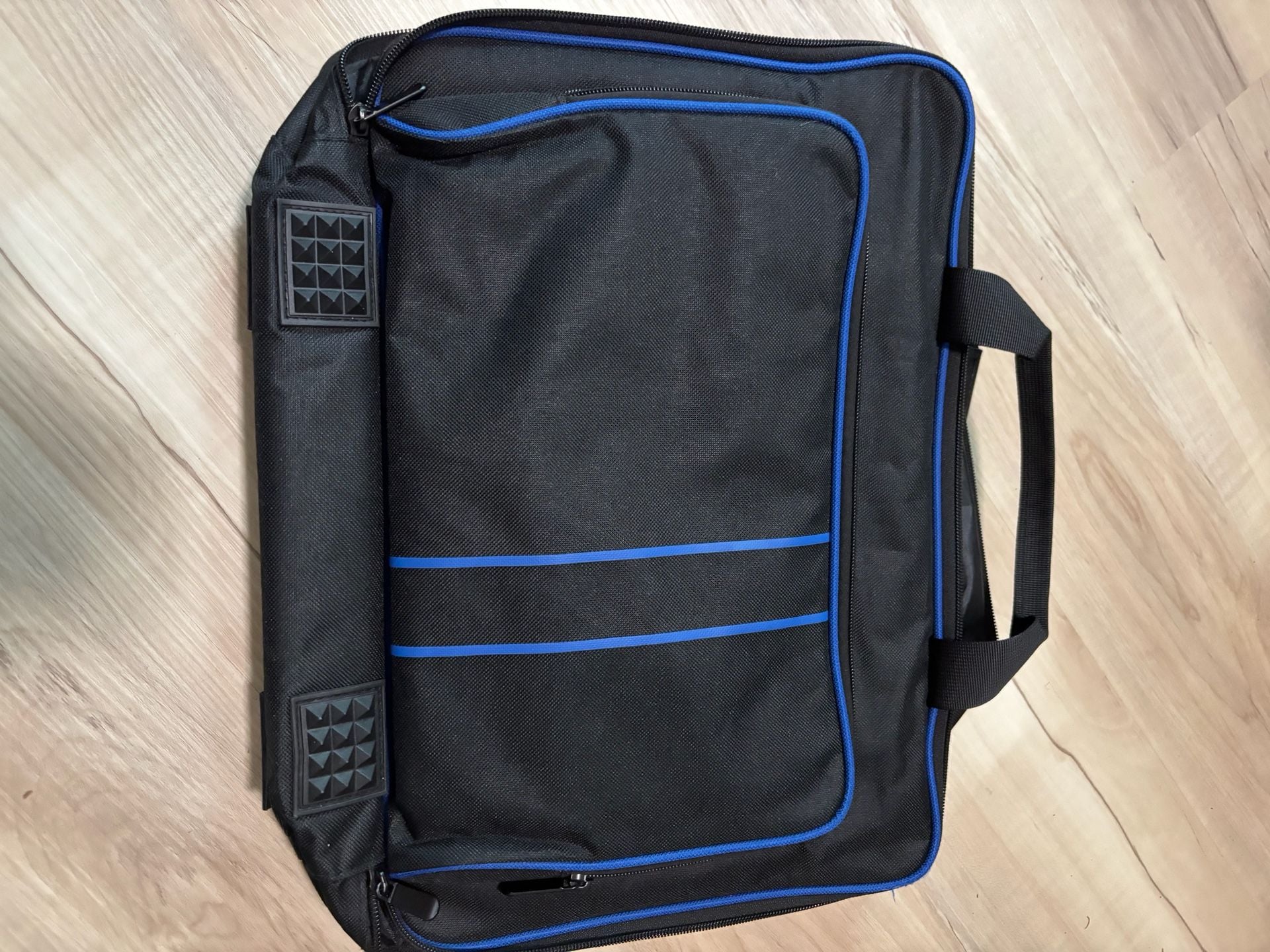 PlayStation 5 Travel Carrying Bag Black Blue Hard Shell Console Storage Case 2