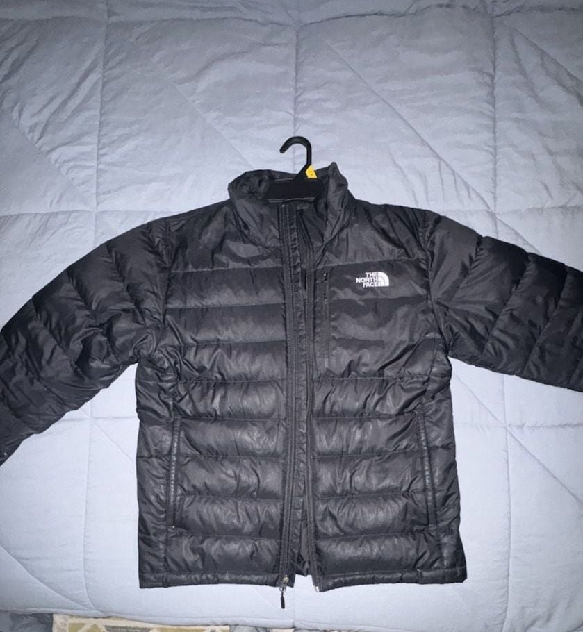 The North Face Puffer Jacket Size M Black Down Full Zip 2