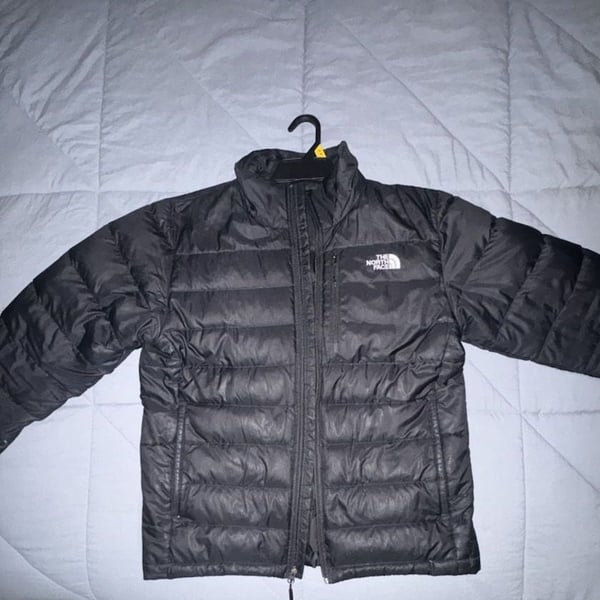 The North Face Puffer Jacket Size M Black Down Full Zip