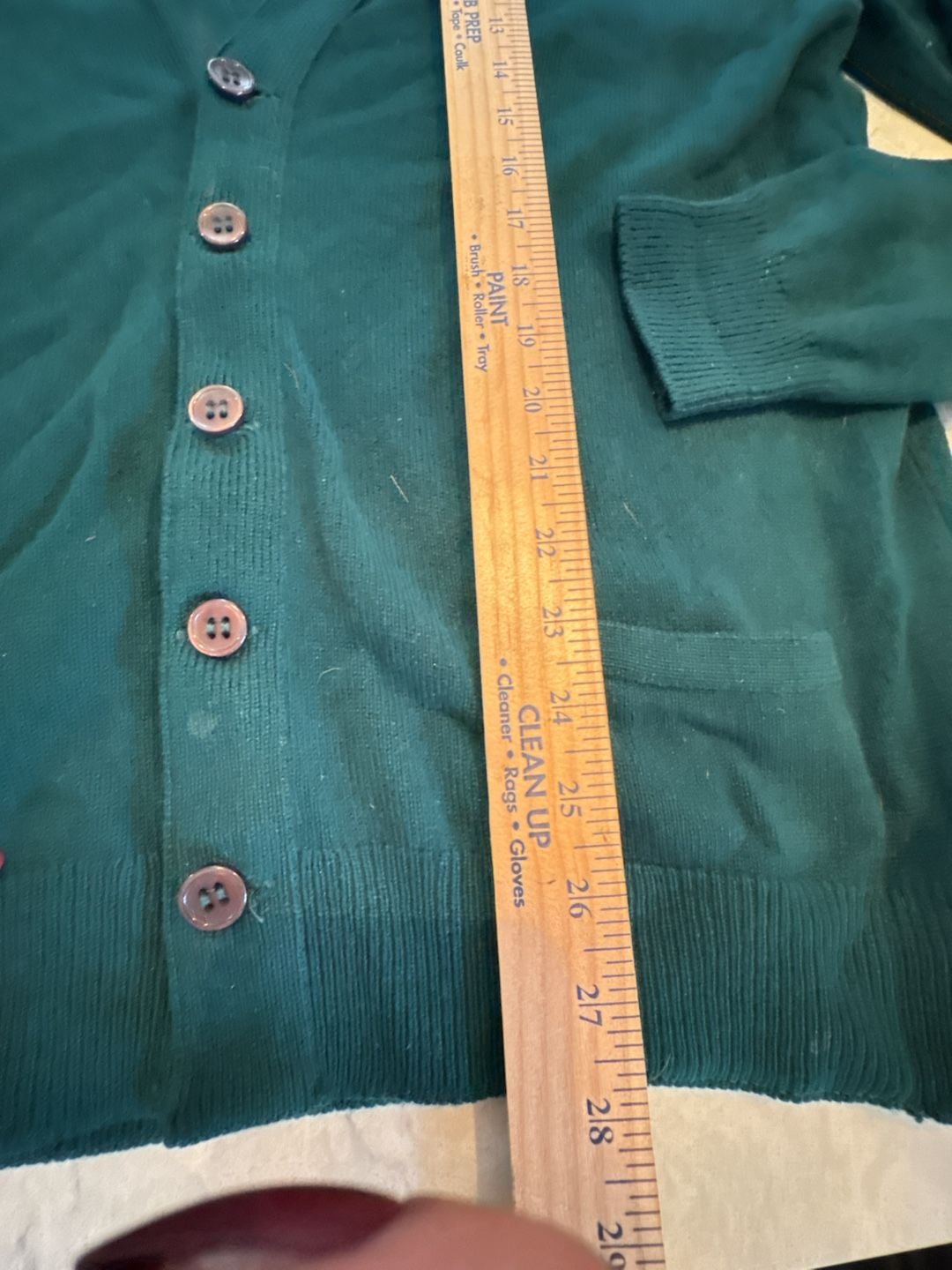 Pringle Cardigan Sweater Green Wool Made In Scotland pure cashmere L 7