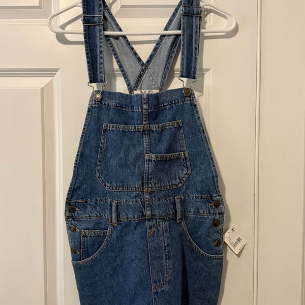 NWT We The Free Denim Shortalls Size XS