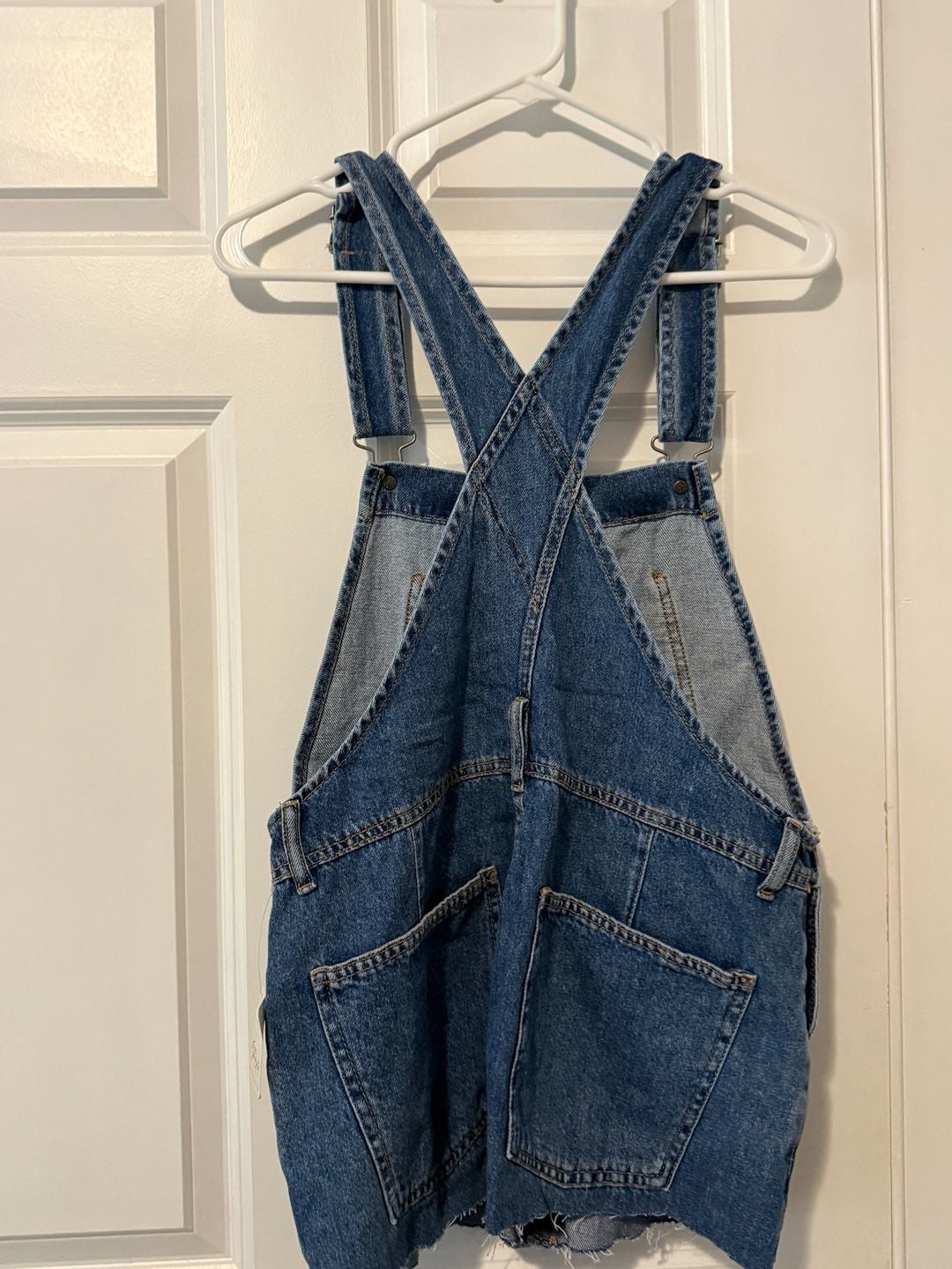 NWT We The Free Denim Shortalls Size XS 6