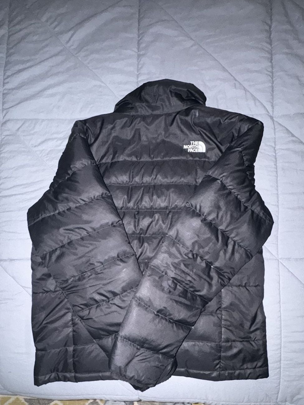 The North Face Puffer Jacket Size M Black Down Full Zip 7