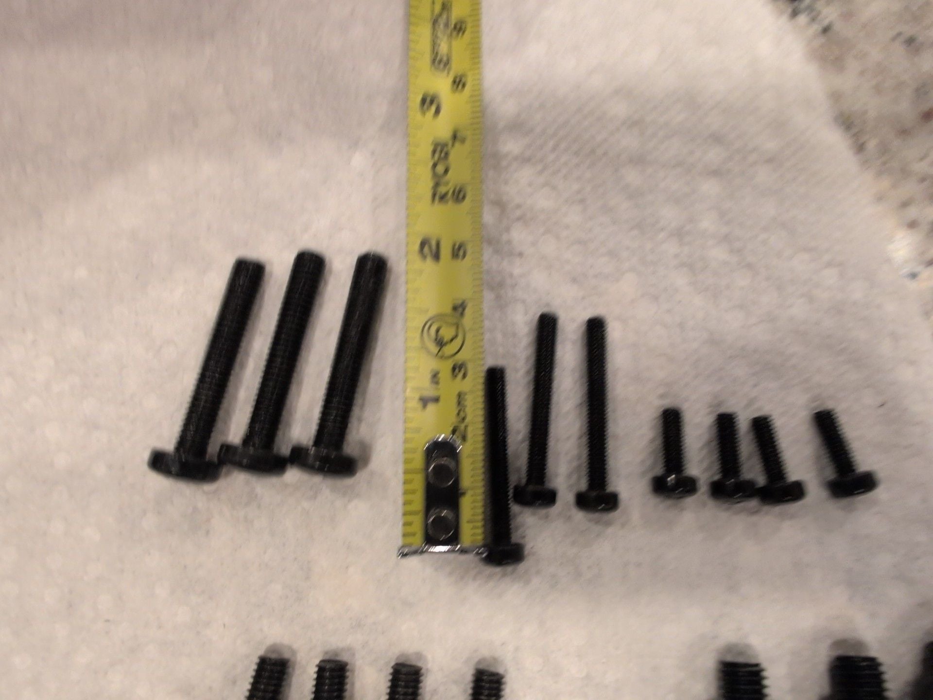 Black Steel Pan Head Phillips Machine Screws Assortment 5