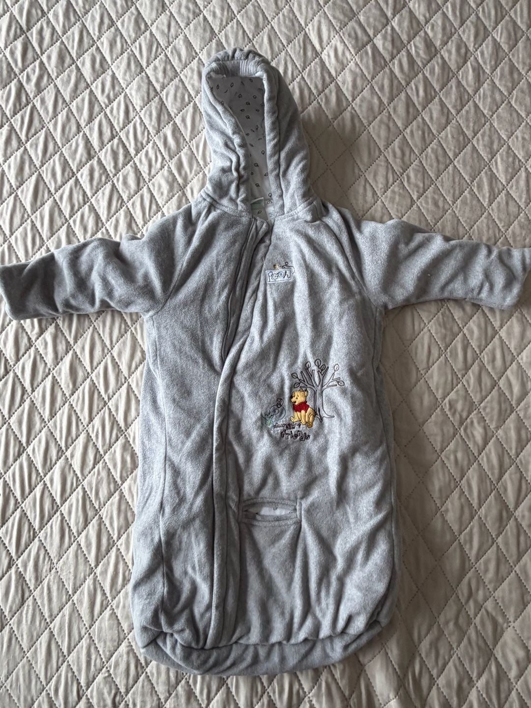 Disney Baby Winnie the Pooh Bunting Snow Suit 6-9 Months Gray 1